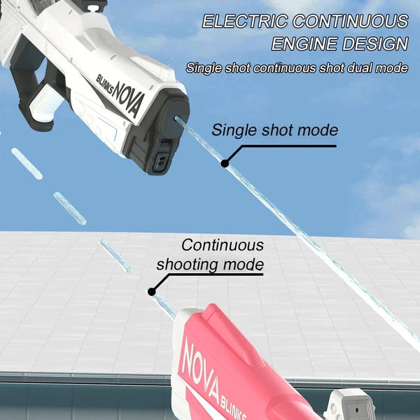 Planet Gates Automatic Electric Water Gun Auto Suction Water Guns for Adult Kids Battery Powered Squirt Blaster Summer Pool Beach Outdoor Toy