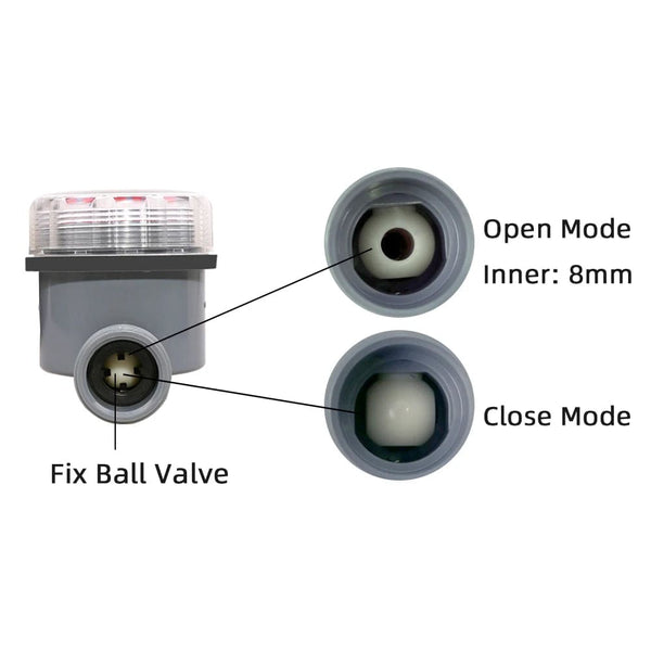 Planet Gates Automatic Electronic Ball Valve Water Timer Home Waterproof Garden Watering Timer Irrigation Controller with LCD Display