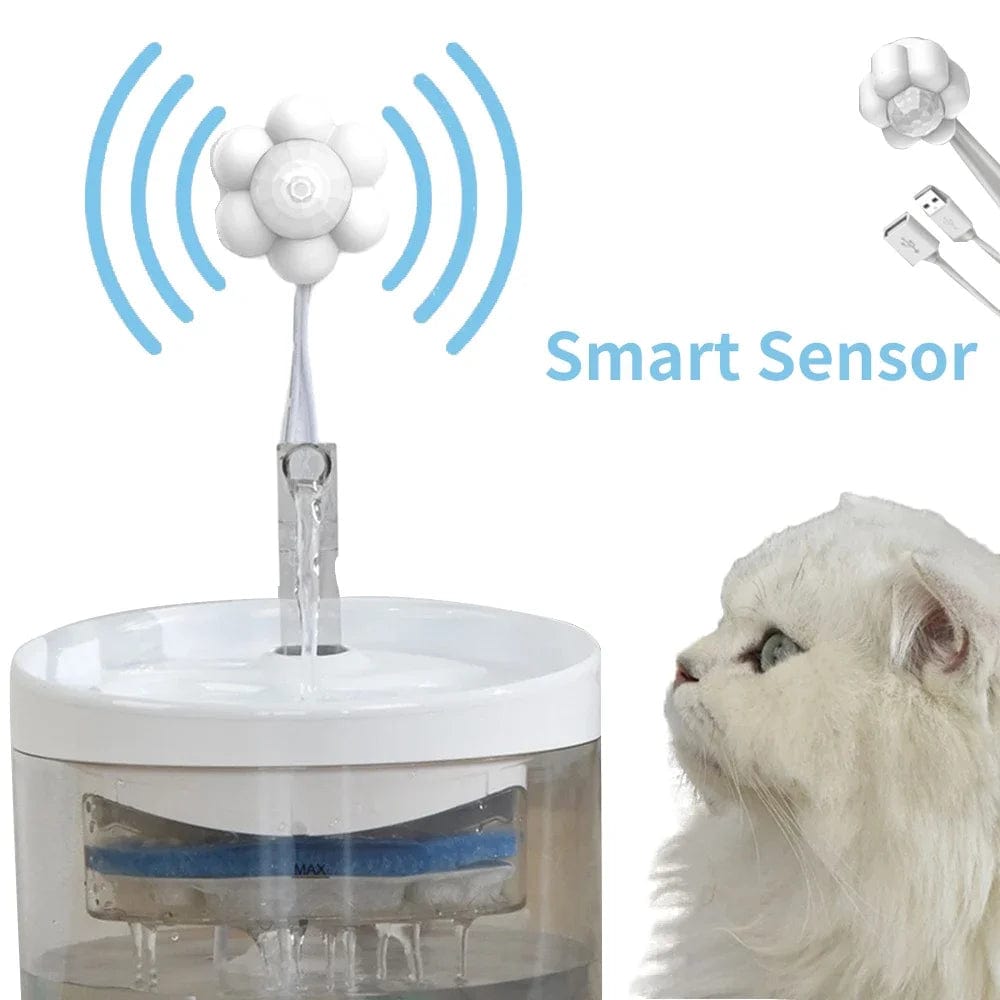 Planet Gates Automatic Home Pet Water Dispenser Motion Sensor Filter Fountain Universal Infrared USB Powered Detector Dog Cat Accessories
