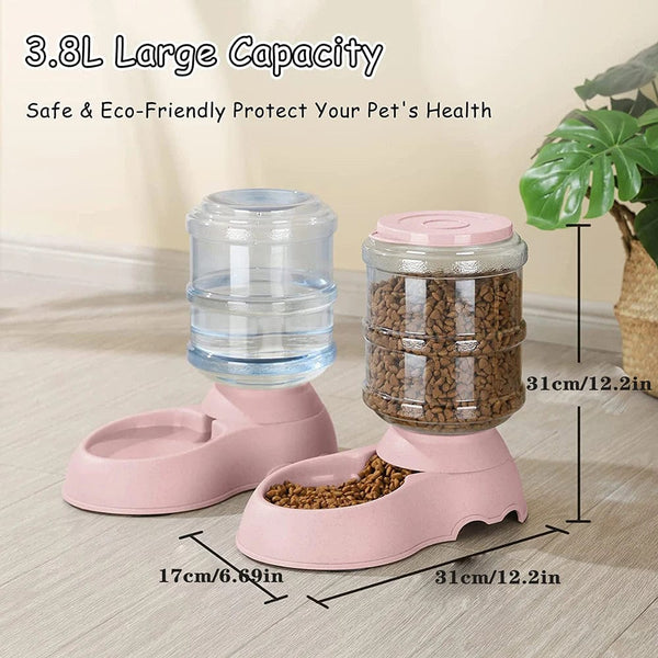 Planet Gates Automatic Water Dispenser Large Capacity Pet Feeder Small Dog Food Bowl  Cat Feeder Drinking Bowl Pet Feeding Drinker Water Bowl