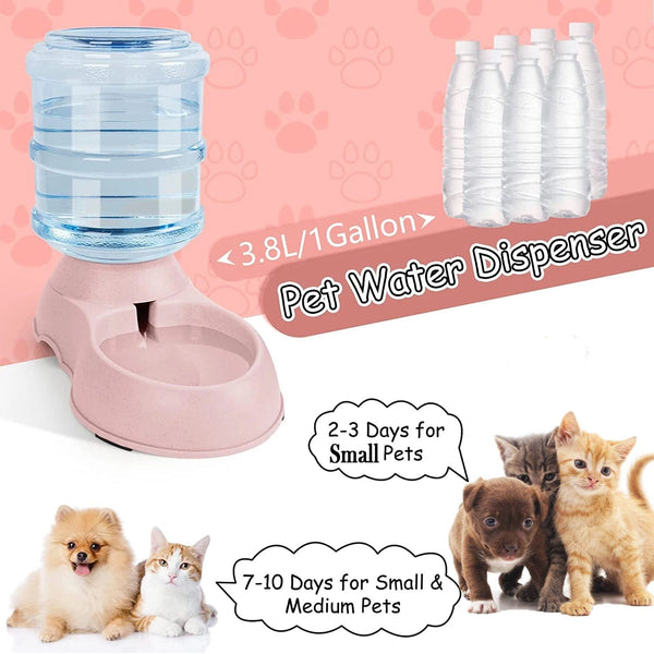Planet Gates Automatic Water Dispenser Large Capacity Pet Feeder Small Dog Food Bowl  Cat Feeder Drinking Bowl Pet Feeding Drinker Water Bowl