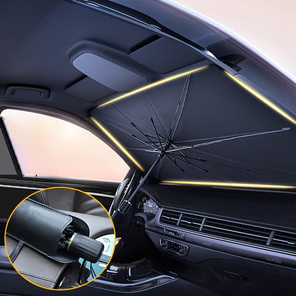 Planet Gates Automobile Windshield Sunshade-Foldable Automobile Umbrella Sunshade, Anti-Ultraviolet Car Front Window (Heat Protection) Windshield Cover Card