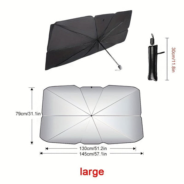 Planet Gates Automobile Windshield Sunshade-Foldable Automobile Umbrella Sunshade, Anti-Ultraviolet Car Front Window (Heat Protection) Windshield Cover Card