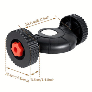 Planet Gates Auxiliary Wheel 1pc Adjustable Support Wheel Flexible Detachable Auxiliary Wheel Quick Change Trimmer Head Attachment Accessories For Gas Petrol Electric Brush Cutter Trimmer