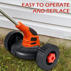 Planet Gates Auxiliary Wheel 1pc Adjustable Support Wheel Flexible Detachable Auxiliary Wheel Quick Change Trimmer Head Attachment Accessories For Gas Petrol Electric Brush Cutter Trimmer