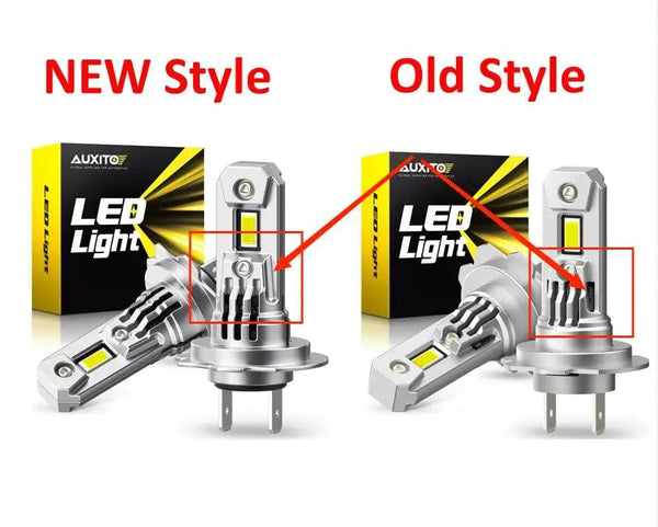 Planet Gates AUXITO 2Pcs Turbo H7 LED Canbus No Error Headlight Bulbs with Fan 100W High Power H7 LED Car Head Light Lamp CSP Chip 20000LM