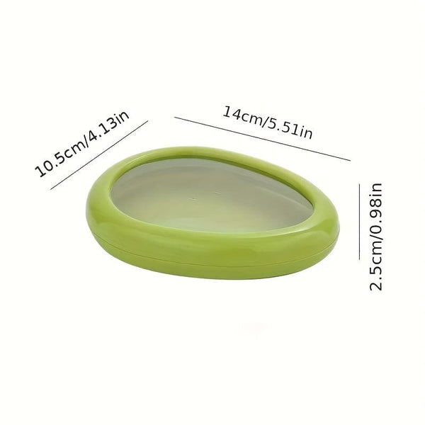 Planet Gates Avocado version 1/4pcs Clear Fruit And Vegetable Fresh-Keeping Box Set, Fridge Fruit And Vegetable Preservation Storage Container With Cover, Food Crisper, Fruit Keeper, Food Storage Container, Reusable Refrigerator Freezer Food