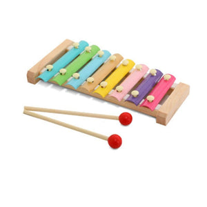 Planet Gates AW073 Kids Musical Xylophone Montessori Baby Musical Toys Wooden Percussion Instruments Drum Set Learning Educational Toys for Toddler