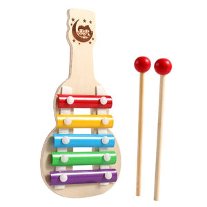 Planet Gates AW458 Kids Musical Xylophone Montessori Baby Musical Toys Wooden Percussion Instruments Drum Set Learning Educational Toys for Toddler
