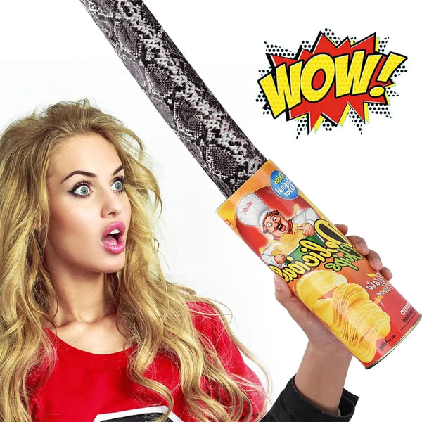 Planet Gates AW949 The Potato Chip Snake Can Jump Stage Magic Tricks Spring Snake Toy April Fool Day Halloween Party Jokes in A Can Gag Gift Prank