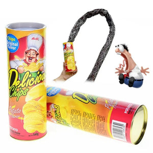 Planet Gates AW949 The Potato Chip Snake Can Jump Stage Magic Tricks Spring Snake Toy April Fool Day Halloween Party Jokes in A Can Gag Gift Prank