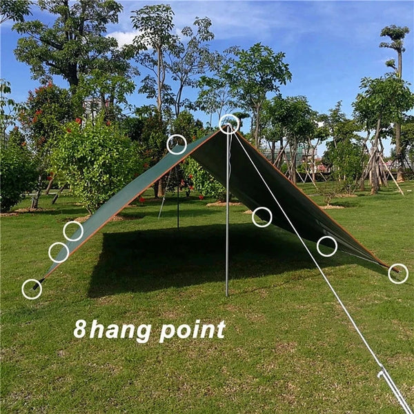 Planet Gates awning irons / 3x4m 4x3m 3x3m Awning Waterproof Tarp Tent Shade Ultralight Garden Canopy Sunshade Outdoor Camping Hammock Rain Fly Beach Sun Shelter