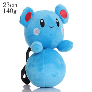 Planet Gates Azurill 23cm 20cm Dragonite Plush Toys Pokemon Pikachu Squirtle Bulbasaur Charmander Gengar Eevee Dragonite Stuffed Toys Xmas Kid Gift
