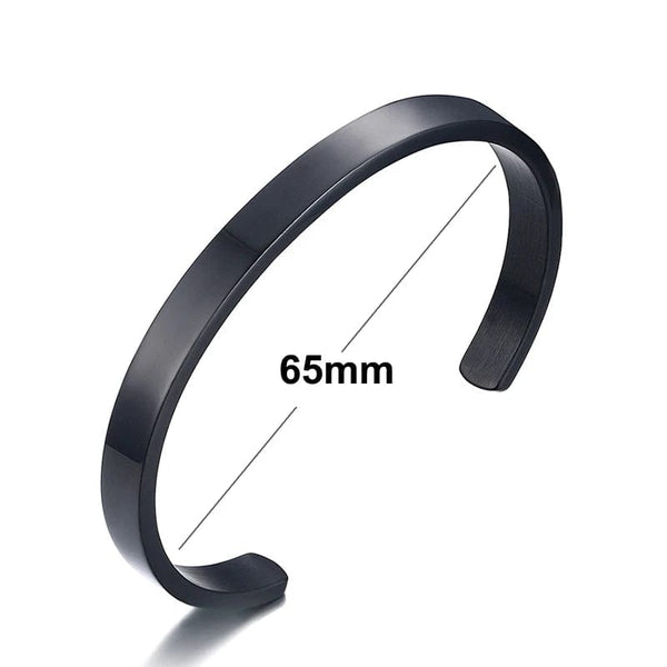 Planet Gates B-106B-65 Vnox Vintage Stainless Steel Bangle for Men Women Mobius Twisted Cuff Bracelet Unisex Casual Pulseira Gents Jewelry
