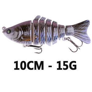 Planet Gates B 10CM 15G Aorace Fishing wobbler Lifelike  6/7 Segment Swimbait Crankbait Hard Bait Slow 10cm 17g 15g Isca Artificial Lures Fishing Tackle