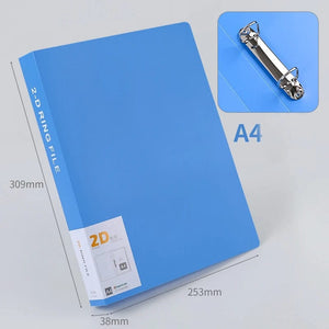 Planet Gates B 2-ring File Binder File Folder A4 Binder Folder Cover Office Document Organizer Can Hold 200 Sheets Test Paper Desk Organizer