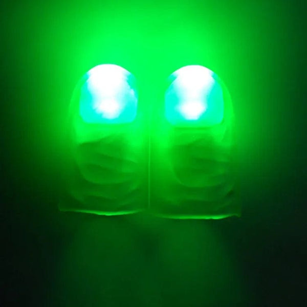 Planet Gates B 2Pcs Magic Super Electronic LED Light Flashing Fingers Magic Trick Props Kids Amazing Glow Toys Children Luminous Decor Gifts