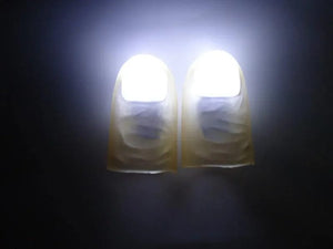 Planet Gates B 2Pcs Magic Super Electronic LED Light Flashing Fingers Magic Trick Props Kids Amazing Glow Toys Children Luminous Decor Gifts