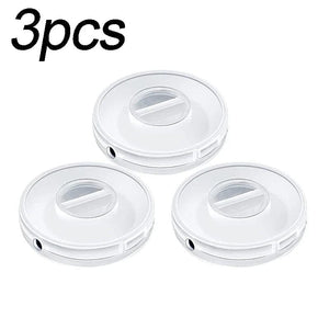 Planet Gates B-3Pcs Tie 1/2/3Pcs Transparent Charging Cord Organizer Portable Charger Cord Holder Round Storage Case Retractable Reel Box Cable Winder