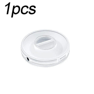 Planet Gates B-3Pcs Tie 1/2/3Pcs Transparent Charging Cord Organizer Portable Charger Cord Holder Round Storage Case Retractable Reel Box Cable Winder