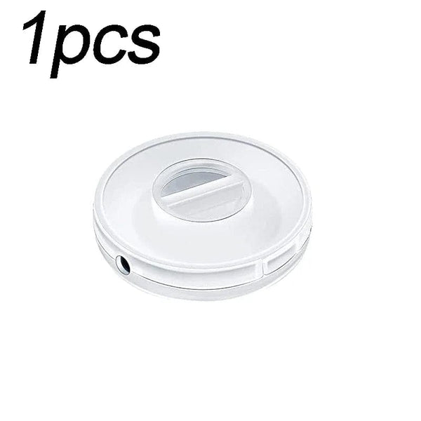Planet Gates B-3Pcs Tie 1/2/3Pcs Transparent Charging Cord Organizer Portable Charger Cord Holder Round Storage Case Retractable Reel Box Cable Winder