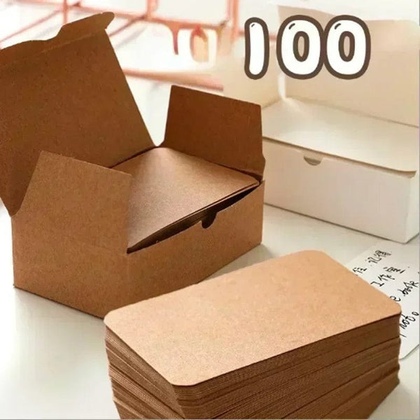 Planet Gates B 50/100/200sheets/box DIY Journal Portable can Punching Blank Card Memory Message Convenient Card Greeting Cards Notepad