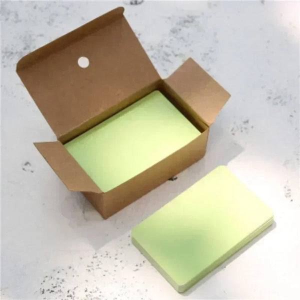 Planet Gates B 50/100/200sheets/box DIY Journal Portable can Punching Blank Card Memory Message Convenient Card Greeting Cards Notepad