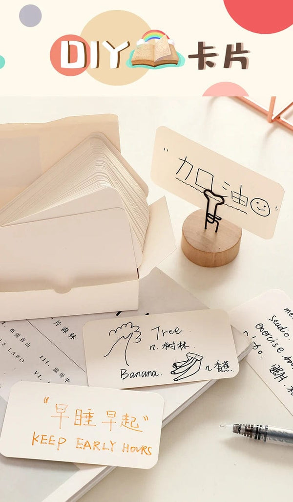 Planet Gates B 50/100/200sheets/box DIY Journal Portable can Punching Blank Card Memory Message Convenient Card Greeting Cards Notepad