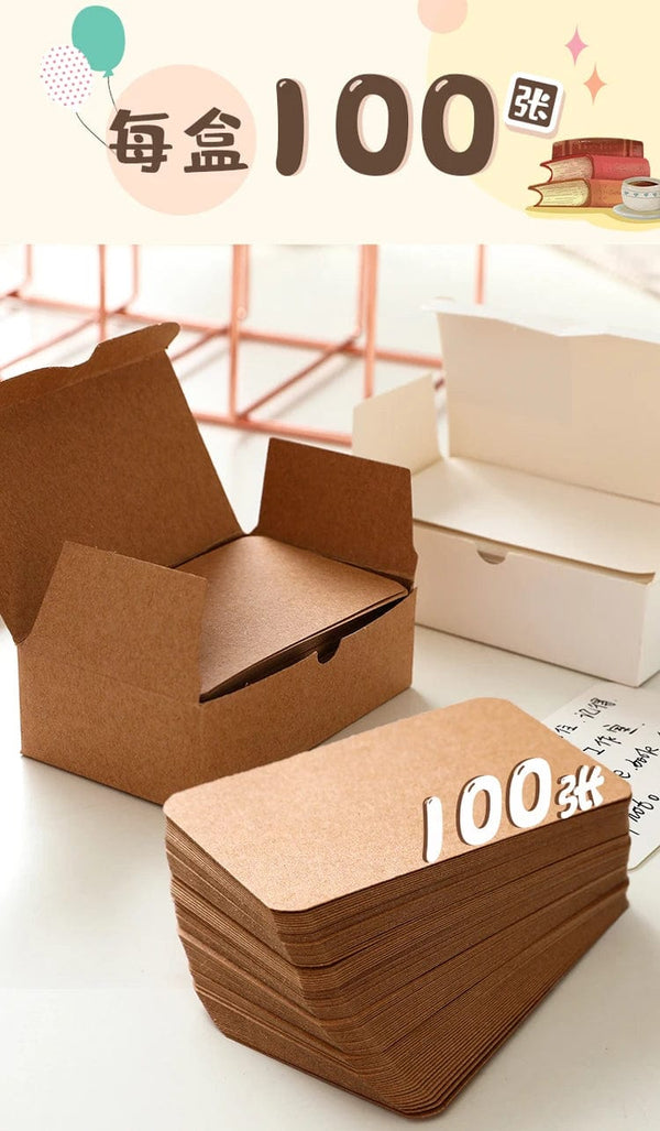 Planet Gates B 50/100/200sheets/box DIY Journal Portable can Punching Blank Card Memory Message Convenient Card Greeting Cards Notepad