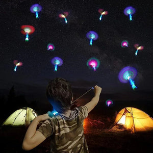 Planet Gates B / 50PCS 1/10/30/50pcs Amazing Light Toy Arrow Rocket Helicopter Flying Toy LED Light Toys Party Fun Gifts Rubber Band Catapult