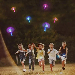 Planet Gates B / 50PCS 1/10/30/50pcs Amazing Light Toy Arrow Rocket Helicopter Flying Toy LED Light Toys Party Fun Gifts Rubber Band Catapult