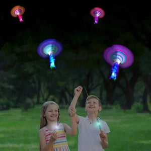 Planet Gates B / 50PCS 1/10/30/50pcs Amazing Light Toy Arrow Rocket Helicopter Flying Toy LED Light Toys Party Fun Gifts Rubber Band Catapult
