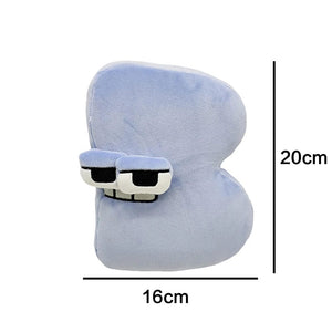 Planet Gates B Alphabet Lore Plush Toys English Letter Stuffed Animal Plushie Doll Toys Gift for Kids Children Educational Alphabet Lore (A-Z)