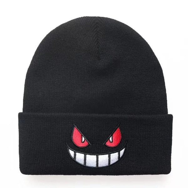 Planet Gates B Anime Unisex Winter Gengar Hat Adult Kids Embroidered Knitted Autumn Winter Warm Hat Christmas Gift Cosplay Prop
