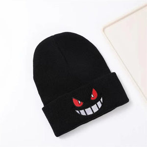 Planet Gates B Anime Unisex Winter Gengar Hat Adult Kids Embroidered Knitted Autumn Winter Warm Hat Christmas Gift Cosplay Prop