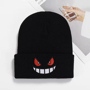 Planet Gates B Anime Unisex Winter Gengar Hat Adult Kids Embroidered Knitted Autumn Winter Warm Hat Christmas Gift Cosplay Prop