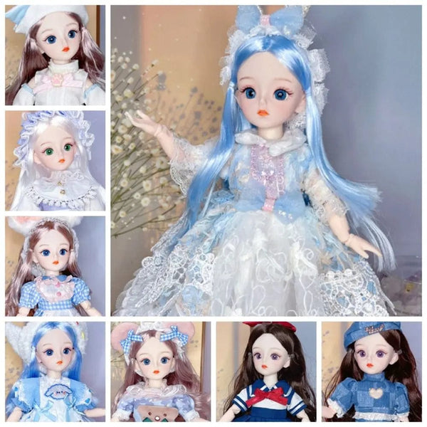 Planet Gates B BJD Dolls and Clothes with Multiple Movable Joints 30cm 1/6 3D Simulated Eye Hinge Doll Girl's DIY Dress Up Birthday Gift Toy