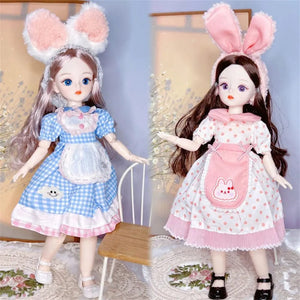 Planet Gates B BJD Dolls and Clothes with Multiple Movable Joints 30cm 1/6 3D Simulated Eye Hinge Doll Girl's DIY Dress Up Birthday Gift Toy