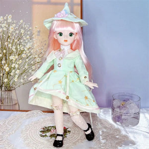 Planet Gates B BJD Dolls and Clothes with Multiple Movable Joints 30cm 1/6 3D Simulated Eye Hinge Doll Girl's DIY Dress Up Birthday Gift Toy