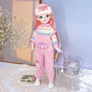 Planet Gates B BJD Dolls and Clothes with Multiple Movable Joints 30cm 1/6 3D Simulated Eye Hinge Doll Girl's DIY Dress Up Birthday Gift Toy