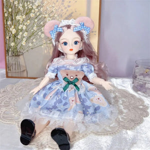 Planet Gates B BJD Dolls and Clothes with Multiple Movable Joints 30cm 1/6 3D Simulated Eye Hinge Doll Girl's DIY Dress Up Birthday Gift Toy