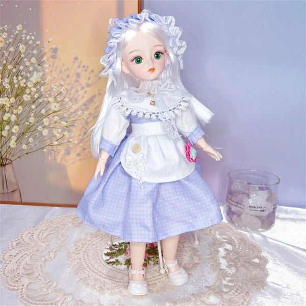 Planet Gates B BJD Dolls and Clothes with Multiple Movable Joints 30cm 1/6 3D Simulated Eye Hinge Doll Girl's DIY Dress Up Birthday Gift Toy