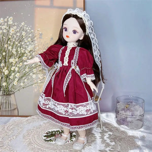 Planet Gates B BJD Dolls and Clothes with Multiple Movable Joints 30cm 1/6 3D Simulated Eye Hinge Doll Girl's DIY Dress Up Birthday Gift Toy