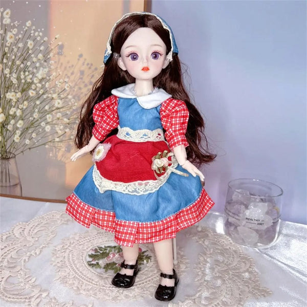 Planet Gates B BJD Dolls and Clothes with Multiple Movable Joints 30cm 1/6 3D Simulated Eye Hinge Doll Girl's DIY Dress Up Birthday Gift Toy