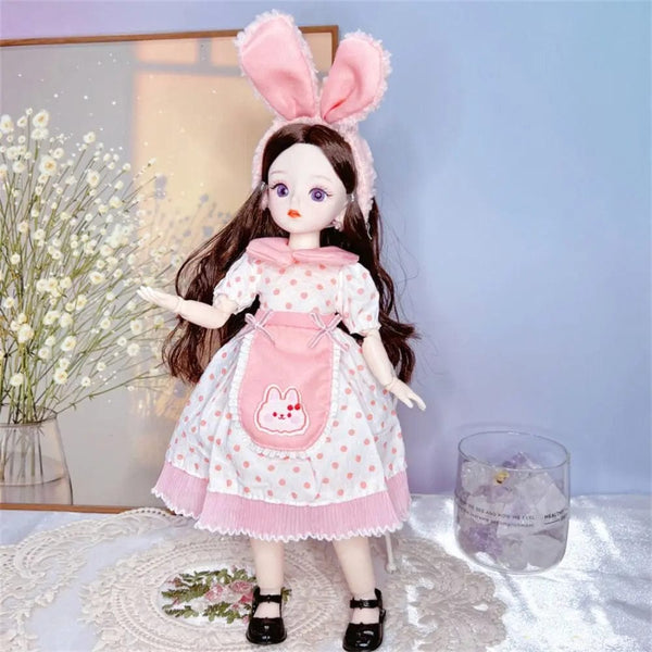 Planet Gates B BJD Dolls and Clothes with Multiple Movable Joints 30cm 1/6 3D Simulated Eye Hinge Doll Girl's DIY Dress Up Birthday Gift Toy