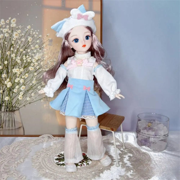 Planet Gates B BJD Dolls and Clothes with Multiple Movable Joints 30cm 1/6 3D Simulated Eye Hinge Doll Girl's DIY Dress Up Birthday Gift Toy