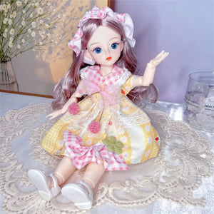 Planet Gates B BJD Dolls and Clothes with Multiple Movable Joints 30cm 1/6 3D Simulated Eye Hinge Doll Girl's DIY Dress Up Birthday Gift Toy