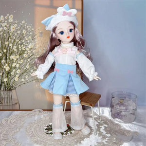Planet Gates B BJD Dolls and Clothes with Multiple Movable Joints 30cm 1/6 3D Simulated Eye Hinge Doll Girl's DIY Dress Up Birthday Gift Toy