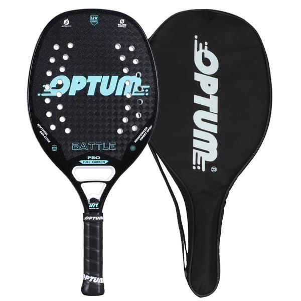 Planet Gates B / CHINA OPTUM BATTLE 12K Carbon Fiber Rough Surface Beach Tennis Racket With Cover Bag