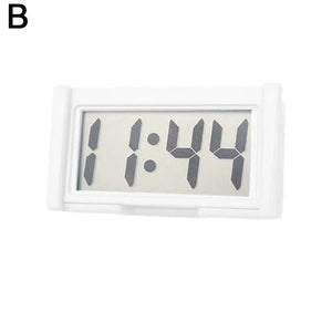 Planet Gates B / CN Large Screen Home Digital Display Car Clock Paste Electronic Mini Car Electronic Clock Automotive Supplies Simple Type